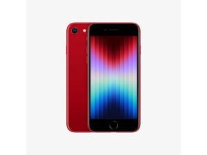 Refurbished Apple iPhone SE 3rd Gen 2022 Fully Unlocked 4GB64GB  Red  NewBattery