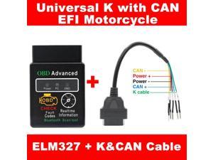 ELM327 V15  EFI Motorcycle OBD2 Cables For SUZUKI For Ducati for harley for kawasaki for KTM For Kawasaki For YAMAHA For HONDA for Delphi for suzuki Motobike Fault Code Diagnosis Tool kcan cable