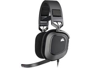 Corsair HS80 RGB USB Premium Gaming Headset with Dolby Audio 71 Surround Sound BroadcastGrade OmniDirectional Microphone Memory Foam Earpads HighFidelity Sound Durable Construction Carbon