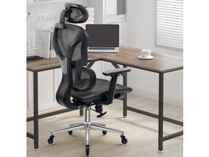 Ergonomic Office Chair, KERDOM Computer Desk Chair with Lumbar Support, High Back Breathable Mesh Chair with 3D Adjustable Armrest Black/Firewheel
