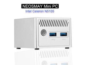 Neosmay Mini PC 512GB SSD 8GB RAM Intel 11th Gen CPU N5105 Upto 2.9GHz WiFi 6 Windows11 pro Micro PC Dual Screen Display Gigabit Ethernet