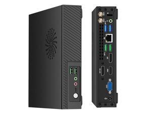 NEOSMAY Desktop Computer Intel 11th Gen Core i5-11400T WiFi 6 8GB RAM 256GB NVME SSD Win11 Pro USB3.2 GEN 2 Type-C TPM Header UHD 730 graphics 4 USB3.2 GEN2 USB Ports Mini PC Triple Screen Display