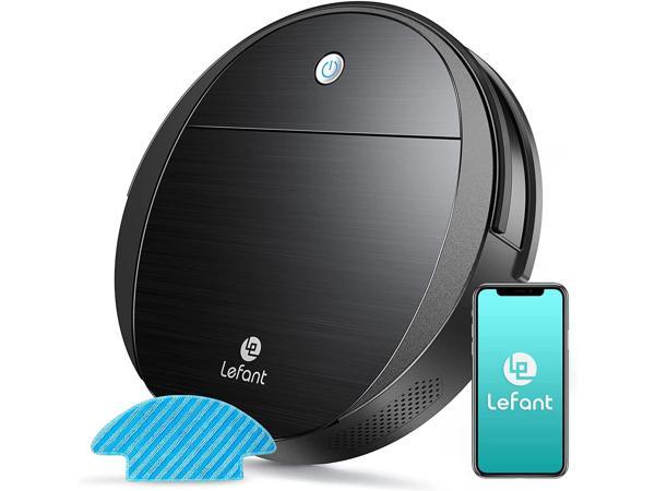 Refurbished: Lefant M210 Robot Vacuum Cleaner, 1800Pa Strong Suction,Slim,  Quiet, Automatic Self-Charging Robotic Vacuum, Wi-Fi/App/Alexa/Remote  Control,Ideal for Pet Hair Hard Floor and Low Pile Carpet 