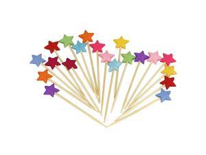 Chef Craft 20pc Star-Shaped 2.5" Party Picks - Great for Cocktails and Appetizers