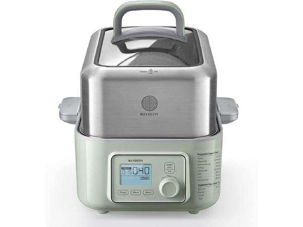BUYDEEM Mini Water Kettle Cooker Health-Care Beverage Maker, K313, Green,  0.6L, 120V 