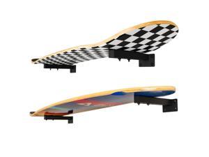 MIUONO Skateboard Wall Mount, Longboard Skateboard Deck Rack Mount on Wall, Skateboards Floating Shelves Brackets, 4 Pack