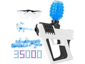 Electric gel blaster,orbeez gun, Automatic splatter ball gun with 35000 Water Gel Ball & Goggles,Gel Blaster Toy for Outdoor Activities Shooting Team Game,Gifts for Boys Girls Ages 12+