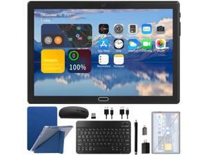 2 in 1 Tablet 10 inch Android 11 4G LTE Tablet PC 2 Sim Slot, 4GB RAM 64GB ROM 128GB Expandable, Google Certified 8-Core Tablet with Keyboard Pen Case 13+5MP Camera,Phone Call,Bluetooth WiFi GPS Video