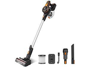 INSE Cordless Vacuum Cleaner, 23Kpa Strong Suction Stick Vacuum up to 45min Runtime Detachable Battery, Ultra Quiet Lightweight for Pet Hair Carpet Hard Floor