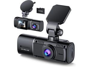 Supwi Dual Dash Cam with GPS and Wi-Fi, 1440P Front and Inside Discreet Car  Camera for Uber with Infrared Night Vision, Super Capacitor, Dual Sony