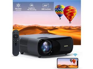 GooDee Projector 4K with WiFi and Bluetooth Supported, FHD 1080P