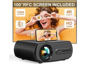 GooDee Projector 4K with WiFi and Bluetooth Supported, FHD 1080P