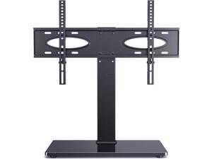 Rfiver Universal Swivel TV Stand Table Top TV Base for 4975 Inch LCD LED OLED 4K FlatCurved Screen TVsHeight Adjustable TV Mount Stand with Tempered Glass Base Holds up to 110 lbs