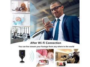 Mini Spy Camera Wireless Hidden, 4K HD 1080P Portable Small Home Nanny Cam with Motion Detection and Night Vision, Home Security Nanny Surveillance Cam Perfect Video Bady Camera for Indoor and Outdoor