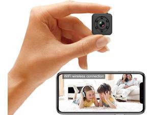 Mini Spy Camera 1080P Full HD Hidden Camera via Wireless WiFi Connection and App Control Cop Cam with Audio and Video Magnetic Waterproof Night Vision for Indoor and Outdoor