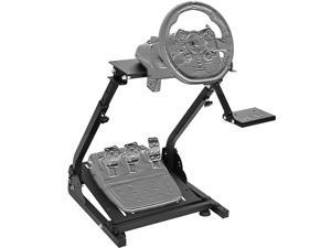Minneer Steering Wheel Stand 34'' Height Adjustable for Support The Installation of Handbrake for Logitech G25 G27 G29 Thrustmaster Gaming Wheel Stand Wheel and Pedals Not Included