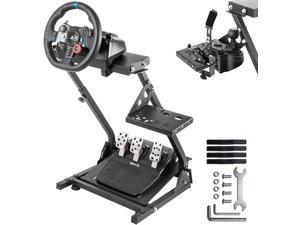 Minneer PRO Racing Wheel Stand Height Adjustable with Shifter Upgrade for Logitech G25G27G29G920G923Thrustmaster TMX T80 Gaming Steering Simulator Cockpit Wheel and Pedals Not Included
