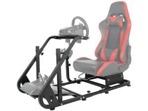 Minneer G29 Driving Simulator Cockpit Racing Wheel Stand for Logitech G25 G27 G920 Gaming Fame Racing Wheel Shifter Pedals Seat Not Included