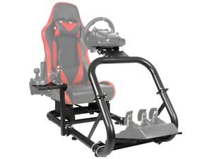 Minneer Racing Wheel Stand Simulator Cockpit Height Adjustable Gaming Steering Frame Compatible for T500T30T300RSFANTECT3PATGTlogitech G25G29G92G923 WheelPedals Not Included