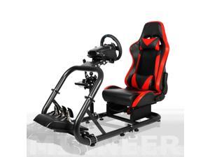 Minneer G920 Racing Simulator Cockpit with Seat Racing Wheel Stand with Shifter Lever Fits for Logitech G29 G920G923 Thrustmaster T300RS TX Fanatec PC Xbox Without Steering wheel pedal and handbrak