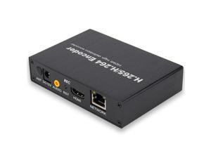 EXVIST H.265 1080P HDMI Video Encoder HDMI to RTMP Encoder W/SD Card Slot Max. 128G DDNS HTTP ONVIF RTMP RTSP TS UDP Hikvision Private Protool for IPTV Live Streaming to YouTube Facebook Vimeo etc.