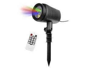 Wsirak Waterproof Christmas Laser Light Projector RGB Full Color RF Remote Moving Stars Outdoor LED Garden Light
