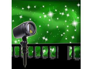 WSIRAK Green Twinkle Stars Blinking Eyes Christmas Laser Projector Light Outdoor Waterproof LED Garden Lawn Lights With Remote Control