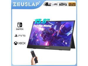 ZEUSLAP AP156 15.6 Inch Ultrathin Portable Gaming Monitor with Remote Control, 1080P IPS Screen with USB-C + HDMI-Compatible + Earphone Port for Phone Laptop Switch PS4 ect.