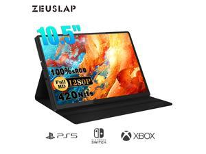 ZEUSLAP Z10P 10.5 Inch Portable Monitor, Full HD 1280P 100% sRGB IPS Screen for PC, Laptop, Phone, Raspberry Pi, Graphic Card, Car Navigation etc.