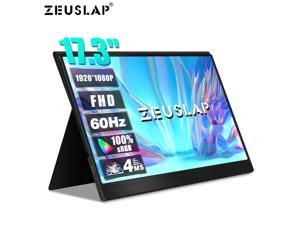 ZEUSLAP Z17P 173 Inch 100sRGB Portable Gaming Monitor 1080P FHD 60Hz Screen for PS4 PS5 Switch Xbox Game Consoles Extend Screen PC Sub Display