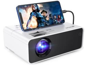Movie Projector, SMONET 1080P HD Projector 7500 lumens Home Projector Video TV Projector Mini Portable LED Projector Outdoor Indoor Wall Compatible with TV Stick Laptops PC PS5 HDMI USB