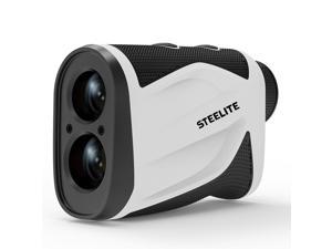 Steelite Laser Rangefinder for Golf & Hunting 1100 Yards Range Finder with Rechargeable Battery and Slope Switch, High Precision Flag Pole Locking, Pulse Vibration, 6X Magnification, ±1 Yard Accuracy
