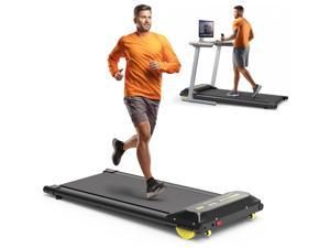 OBENSKY Under Desk Treadmill for Home Portable Walking Pad Treadmill Foldable with 265LBS Capacity Walking Jogging Running Machine for Office Small Space with LED Display InstallationFree