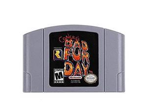 Bad Fur Day Games Cartridge Card for N 64 Us Version