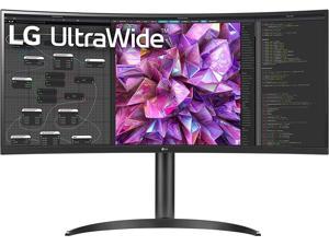 LG UltraWide QHD 34Inch Curved Computer Monitor 34WQ73AB IPS with HDR 10 Compatibility BuiltIn KVM and USB TypeC Black
