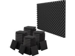 48 Pack 1.5"X12"X12" Sound Proof Foam Panels, 3rd-Gen Egg Crate Foam (Most Soundproofing Design),Professional Acoustic Panels, Upgrade Acoustic Foam, Sound Proofing Foam Padding for Wall Made by WVOVW