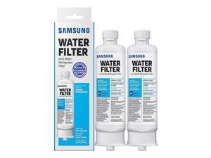 2 Pack SAMSUNG Genuine Filter for Refrigerator Water and Ice, Carbon Block Filtration, Removes 99% of Harmful Contaminants for Clean, Clear Drinking Water, 6-Month Life, HAF-QIN/EXP