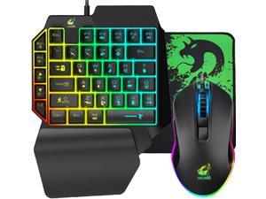  NEXiLUX Pro Gaming Keyboard and Mouse Combo Compatible