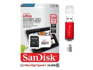 SanDisk Ultra 128GB Micro SD C10 SDHC SDXC Flash Memory TF Card Reader