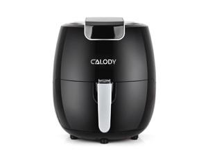 Calody 7 Quart Air Fryer, 6.6L Electric Hot Air Fryers Oven Oilless Cooker with LCD Digital Screen & Nonstick Frying Pot, ETL Certified,1-Year Warranty,1800W (Black)