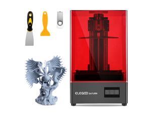 ELEGOO Saturn S Resin 3D Printer 9.1 inch 4K Mono MSLA LCD 3D Resin Printers Build Volume 7.71x4.80x8.26 inch/ 196x122x210mm