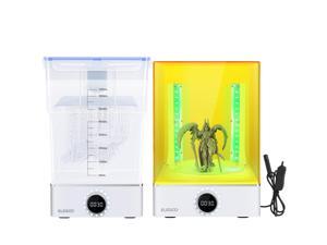 ELEGOO Mercury XS Bundle with Separate Washing and Curing Station for Large Resin 3D Printed Models, Compatible with Saturn and Mars LCD 3D Printers, with a Handheld UV Lamp