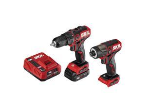 SKIL PWRCore 12 Brushless 12V Drill Driver and Impact Driver Kit with PWRJump Charger