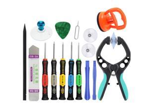 14 in 1 Cell Phone Repair Tool Kit Hand Tool Kit Screen Opening Tools Screwdriver Set for Huawei Samsung Smartphones PC Tablets