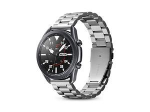 For Samsung Galaxy Watch 3 45mm Band Strap (2020) / Galaxy Watch 46mm Band (2018) / OnePlus Watch Band / Gear S3 Frontier Band / S3 Classic Band Strap Silver