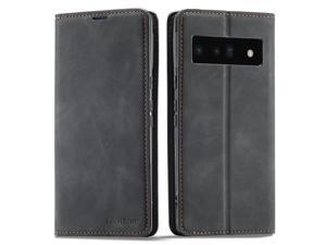Case for Google Pixel 6 Pro 5G 671 inch Premium PU Leather Cover with Card Holder Kickstand Shockproof Flip Wallet Cover