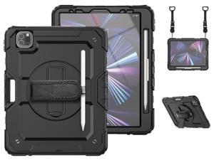 Case For iPad Pro 11 inch Case 2022 2021 2020 2018 and iPad Air 5 / Air 4 10.9 inch 2022 2020 Shockproof Protective Cover with Screen Protector/Kickstand/Hand &Shoulder Strap