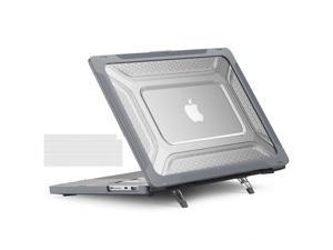 MacBook Pro 16 Inch Case 2023 2021 2022 Release A2780 A2485 M2 M1 ProMax  Retina  Touch ID Heavy Duty Plastic Hard Shell Case with Fold Kickstand and Keyboard Cover Skin Gray