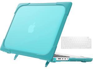 Compatible with MacBook Pro 16 Inch Case 2023 2021 2022 Release A2780 A2485 M2 M1 ProMax  Retina  Touch ID Heavy Duty Plastic Hard Shell Case with Fold Kickstand  Keyboard Cover Skin Blue