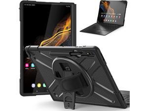 Samsung Galaxy Tab S9 Ultra 2023S8 Ultra 2022 146 inch Case SMX910X916BX918USMX900SMX906 Shockproof Cover Rugged Heavy Duty Case with Stand Hand  Strap Pen Holder Black